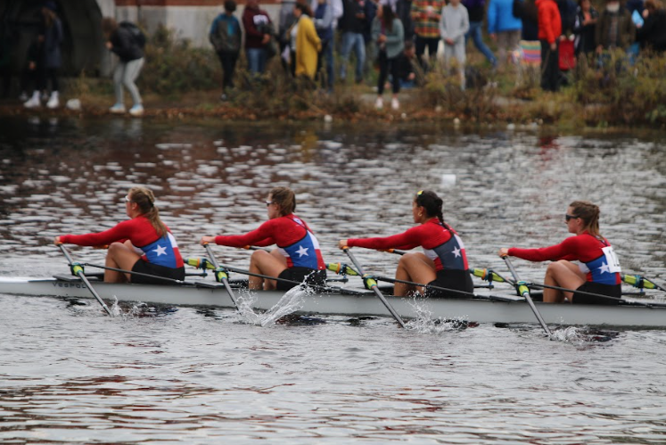 ROWING+TO+SUCCESS+Students+Isabel+Ueber+and+Marin+Maycotte+row+in+the+Head+of+the+Charles+Regatta%2C+a+prestigious+rowing+event+in+Cambridge%2C+Massachusetts.+The+regatta+lasts+from+Oct.+20-22+and+hosts+over+400%2C000+spectators+and+11%2C000+competitors.+photos+courtesy+of+Isabel+Ueber+and+Marin+Maycotte.