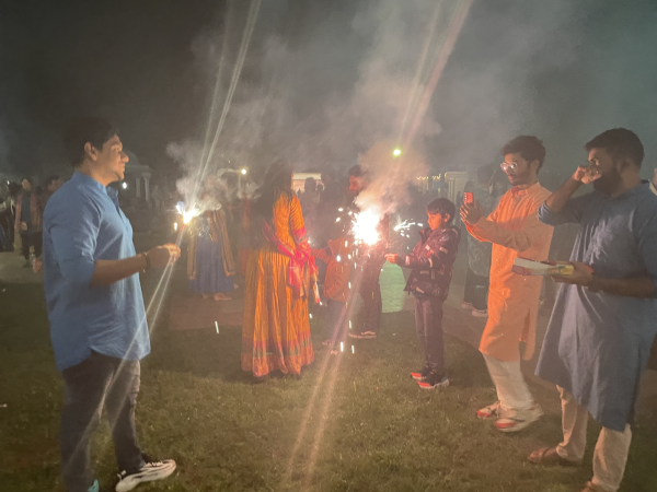 FESTIVAL OF LIGHTS | Austinites celebrate Diwali with stands of traditional clothing and setting off sparklers. Diwali is the celebration of light prevailing over darkness.