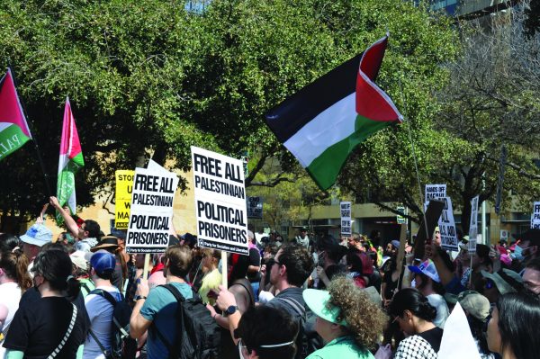 PROTEST | On Saturday, March 2, Austinites took to the streets to protest the U.S. support of Israel in their activity in Gaza and their treatment of the Palestinian people. The protestors gathered at Austin City Hall before marching through downtown Austin to the Capitol.